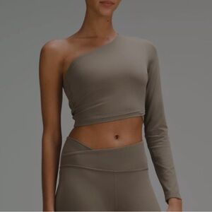 lululemon athletica One-Shoulder Long Sleeve Top - Taupe